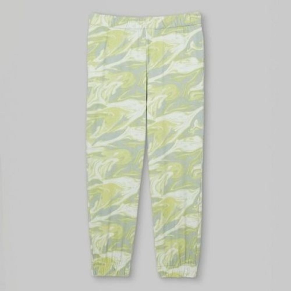 WILD FABLE Green Swirl High Rise Jogger Women's Size Small Lounge Sweatpants NEW